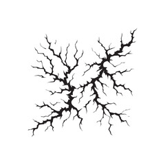 black crack texture distressed cracked surface grunge wall cracked pattern. 