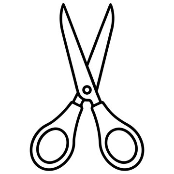 black scissors open white background clip art preview