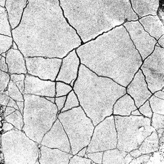 Cracked Texture PNG Background. Transparent Broken Surface, Distressed Wall Effect, High-Resolution Grunge Design for Digital Art, Photo Manipulation, Posters, and Graphic Design Projects