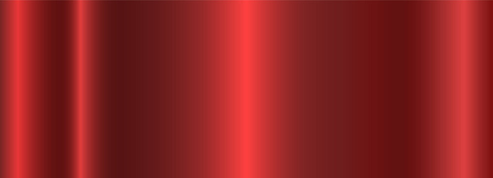 Red metallic gradient with highlights. A pattern with a shiny metallic gradient. The texture of the smooth foil. Vector EPS 10.