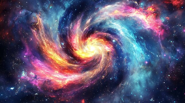 Colorful galaxy space nebula cosmic background wallpaper hd desktop astronomy universe exploration artwork