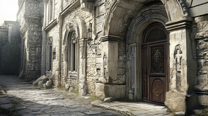 Fototapeta premium Old Stone Alley