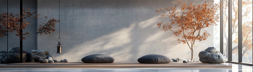 Explore tranquility with a mindfulness bell surrounded by soft textures, creating a serene space for relaxation and meditation.
