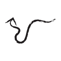 Brush, marker  arrow icon .Hand drawn doodle thick arrows.   vector illustration. EPS 10/AI