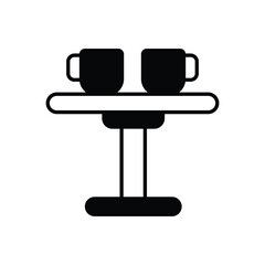 Coffee Table Vector icon