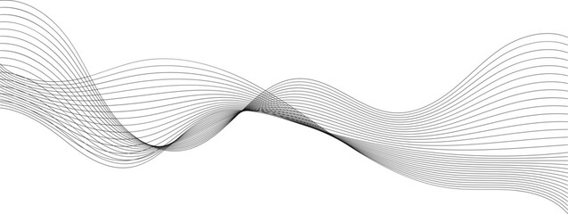 Fototapeta premium Abstract Wave Line Decoration