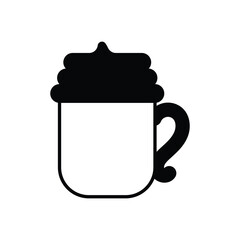 Viennese Coffee Vector icon