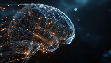 Exploring the Neural Network, A 3D Visualization of Brain Connections, Illuminating Cognitive Processes and Mysteries of the Mind.