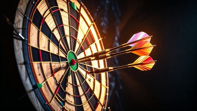 darts on black background - Powered by Adobe