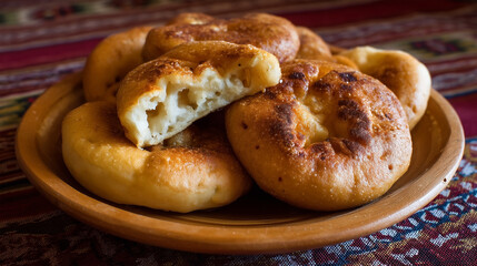 A plate of cookies with one of them missing