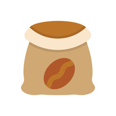 Coffee Beans Sack Vector icon