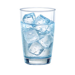 glass of water isolated on transparent background