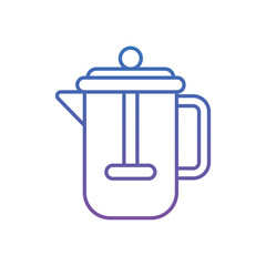 French Press Vector icon