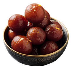 Obraz premium Gulab jamun in bowl isolated
