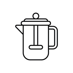 French Press Vector icon