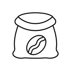 Coffee Beans Sack Vector icon
