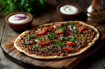 Fresh Pepperoni Pizza in Display Case  Hot and Delicious Fast Food Close-Up