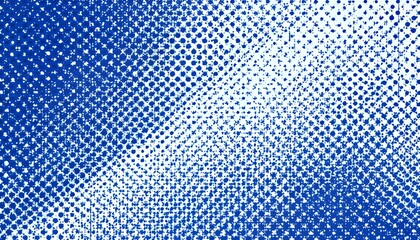 Blue Halftone Dots Pattern Background