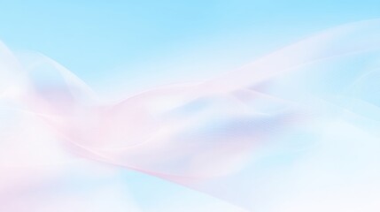 Light abstract waves in white and soft blue tones with airy gradient background ideal for modern web design, calm tech branding and minimal visual presentations