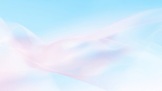 Light abstract waves in white and soft blue tones with airy gradient background ideal for modern web design, calm tech branding and minimal visual presentations