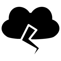 thunderstorm  vector icon
