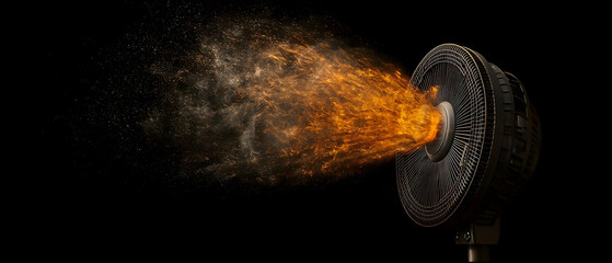 Blazing Exhaust from a Powerful Device