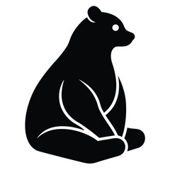 Majestic Black Bear Silhouette Powerful Symbol of Nature