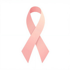 Pink awareness ribbon symbolizing support for cancer patients  
