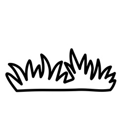 Hand drawn Grass Illustration, Minimal Grass Doodle