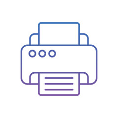 Printer Vector icon