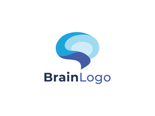 Minimal and Modern Brain logo design