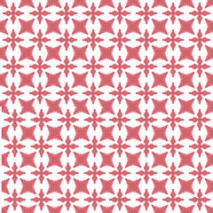 The floral red pattern