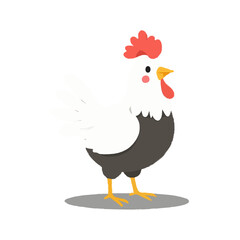 Simple Iconic Rooster Design
