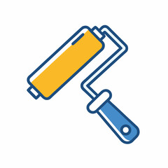 Simple Paint Roller vector Graphic design.