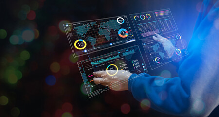 The concept of using holographic data analysis with AI.