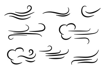 Wind Doodle Line Art Collection