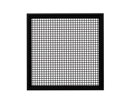 Abstract dark grid artwork modern design square format isolated on transparent background