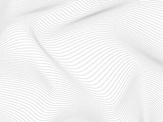 Distorted wave monochrome texture. Black and white wireframe wave. curve surface background © jackreznor