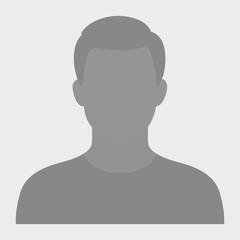 Default avatar profile icon. Gray placeholder. Vector illustration