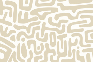 Vintage Memphis Doodle Pattern in Gray and White.Vector illustration