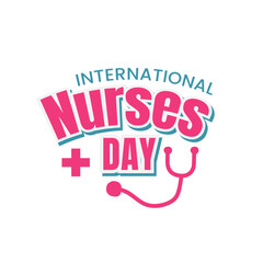  International Nurses Day May 12 Greeting .Vector Illustration