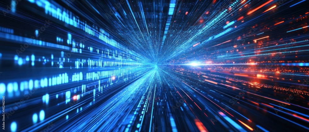 Poster fast moving data streams in tunnel