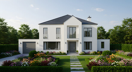 Contemporary Detached House With Garden In The Suburbs