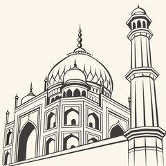 Elegant Line Art Background