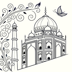 Elegant Line Art Background