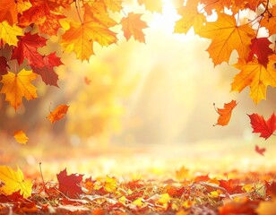 穏やかな秋風が吹くやさしい自然風景