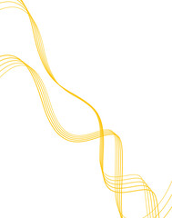 Luxury golden decorations line wave