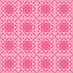 The pink floral pattern