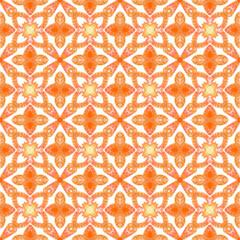Orange floral pattern