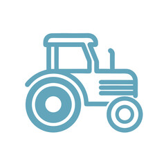 Simple Tractor Icon Vector graphic design